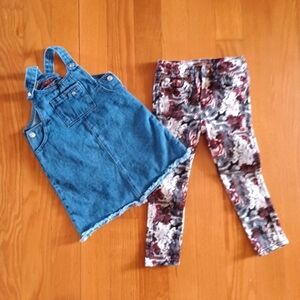 7 for all mankind toddler pants and jumper dress size 4